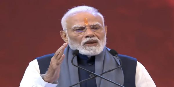 प्रधानमंत्री नरेन्द्र मोदी शुक्रवार को भारत मंडपम में आयोजित चिन्मय अमृत महोत्सव वैश्विक सम्मेलन के उद्घाटन समारोह को संबोधित करते हुए प्रधानमंत्री नरेन्द्र मोदी शुक्रवार को भारत मंडपम में आयोजित चिन्मय अमृत महोत्सव वैश्विक सम्मेलन के उद्घाटन समारोह को संबोधित करते हुए