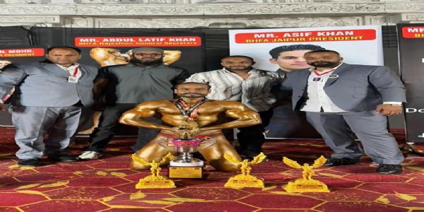 नासिर खान ने बॉडीबिल्डिंग में लहराया परचम: मिस्टर जयपुर और मिस्टर राजस्थान में जीते स्वर्ण पदक