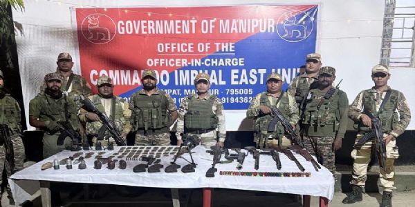 (संशोधित) मणिपुर में भारी मात्रा में हथियार, गोला-बारूद और विस्फोटक बरामद