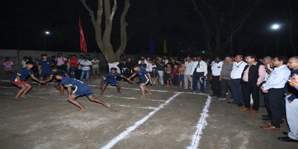 पूसीरे ने पुराने अमीनगांव हेरिटेज स्टेशन पर पारंपरिक खेल केंद्र का किया उद्घाटन