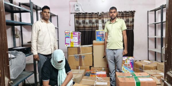 सिरसा: अवैध पटाखों का जखीरा बरामद, मकान मालिक गिरफ्तार