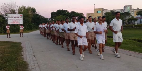 एसएसबी में फिट इंडिया फ्रीडम रन 7.0 के तहत जॉगिंग कार्यक्रम आयोजित