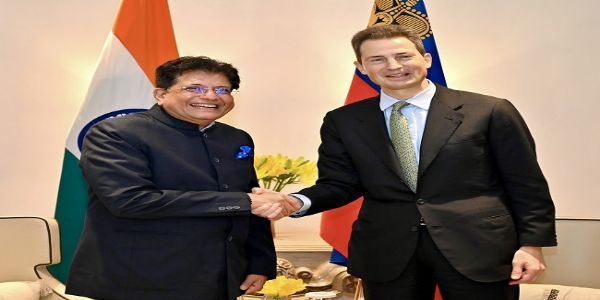 गोयल ने लिकटेंस्टाइन के राजकुमार एलोइस के साथ व्यापार और निवेश संबंधों पर चर्चा की