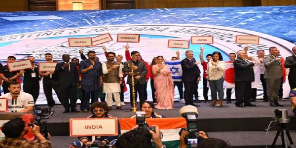दिल्ली में विश्व पंजा कुश्ती चैंपियनशिप का आगाज, 60 से अधिक देशों के 1700 प्रतिभागी जुटे