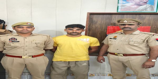 हरियाणा का इनामी लुटेरा गिरफ्तार, आंखों में मिर्च झोंककर आभूषण का थैला लूटने में था वांछित
