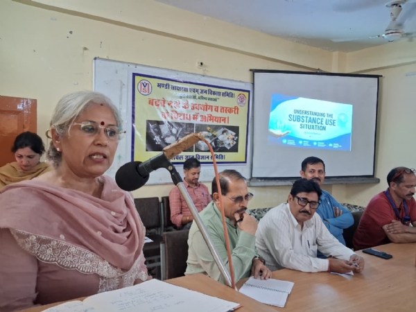 प्रशिक्षण शिविर के दौरान वीना राठौर।