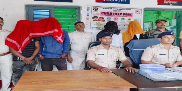 राघोपुर में चार आरोपी गिरफ्तार, देसी कट्टा और जिंदा कारतूस बरामद