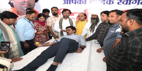 रक्तदान मानवता की सच्ची सेवा एवं पुण्य कार्य : श्रीनिधि