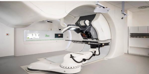 Image of the Proton Beam Therapy Equipment Shared by Assam CM Dr Himanta Biswa Sarma. Image of the Proton Beam Therapy Equipment Shared by Assam CM Dr Himanta Biswa Sarma.