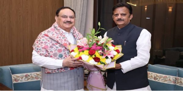 मप्र के उप मुख्यमंत्री राजेन्द्र शुक्ल ने केंद्रीय स्वास्थ्य मंत्री जेपी नड्डा से की सौजन्य भेंट