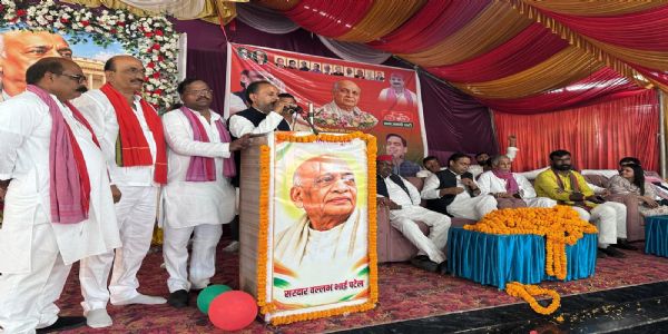 देश की एकता और अखंडता को मजबूत करने में सरदार पटेल का अहम याेगदान : डॉ. आरके वर्मा