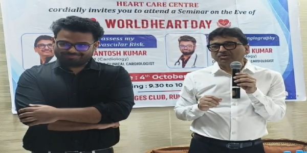 हृदय रोग से बचाव के लिए जोखिम की समय रहते पहचान जरूरी : डॉ. संतोष कुमार
