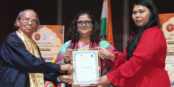 प्रो. रूबी मिश्रा को मिला अंतरराष्ट्रीय संस्कृत रत्न सम्मान