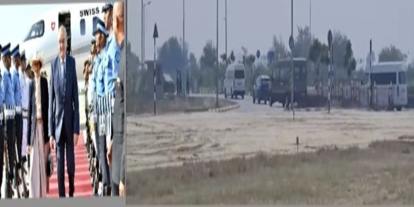 स्विस राष्ट्रपति नोएडा इंटरनेशनल एयरपोर्ट पहुंचे स्विस राष्ट्रपति नोएडा इंटरनेशनल एयरपोर्ट पहुंचे