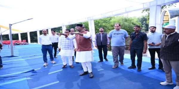 भोपालः सेवा संकल्प ज्योति यात्रा की तैयारियों को लेकर मंत्री सारंग ने किया कार्यक्रम स्थल का दौरा