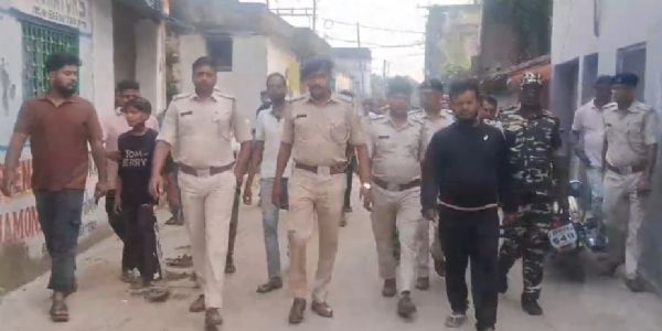गाै तस्करी मामले में अपरधी की टीआई परेड