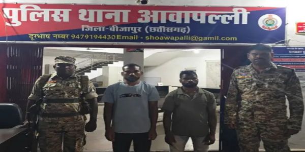 लाल सलाम लिखे पर्चे फेंककर दहशत फैलाने वाले दाे आराेपित गिरफ्तार