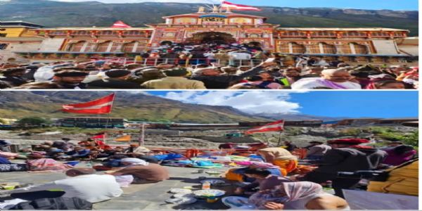 संशोधित -पितृ पक्ष मे बद्रीनाथ धाम ब्रह्मकपाल में उमड़ा आस्था का सैलाब