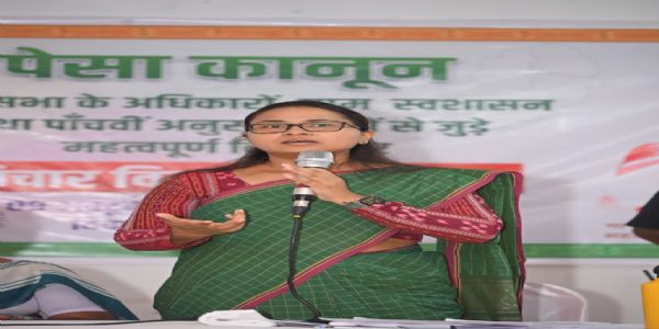 पेसा नियमावली के प्रावधानों को समाज के अंतिम व्यक्ति तक पहुंचाना जरूरी : शिल्पी