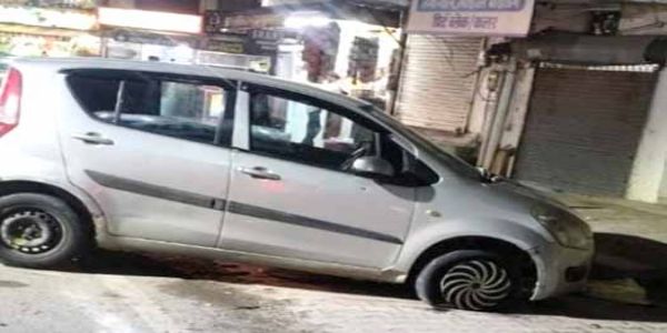 पुलिस-बदमाशों के बीच दौड़भाग, टायर में गोली लगने से रुकी कार, एक गिरफ्तार