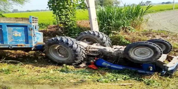 फरीदाबाद: ट्रैक्टर पलटने से किसान की मौत