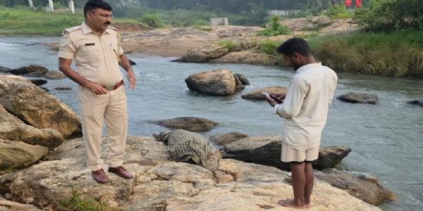 नदी से एक व्यक्ति का शव बरामद