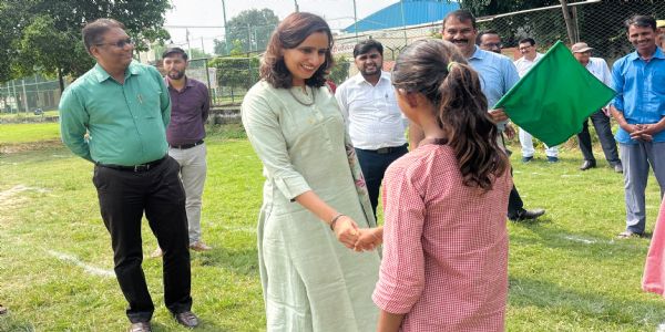 ब्रह्मदत्त द्विवेदी स्पोर्ट्स स्टेडियम में नशा मुक्ति जागरूकता अभियान