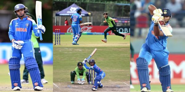 भारत ने पाकिस्तान को हराकर अंडर-19 विश्व कप सेमीफाइनल में बनाई जगह भारत ने पाकिस्तान को हराकर अंडर-19 विश्व कप सेमीफाइनल में बनाई जगह