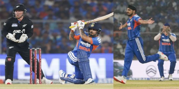 भारत ने न्यूजीलैंड को 46 रनों से हराकर 4-1 से सीरीज जीती, ईशान किशन का तूफानी शतक और अर्शदीप का पंजा