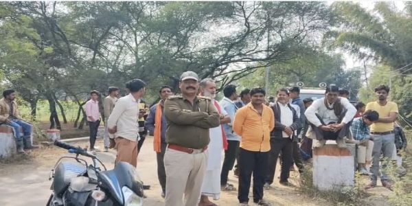 बाघिन ने किया गाय का शिकार, ग्रामीणों मे दहशत, पीटीआर टीम द्वारा ड्रोन कैमरो से निगरानी