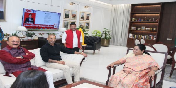 शिखर धवन बने ‘दिल्ली खेल महाकुंभ’ के ब्रांड एंबेसडर