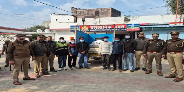 बिजनौर में बिजली के तार चोरी करने वाले गिरोह के 6 सदस्य गिरफ्तार