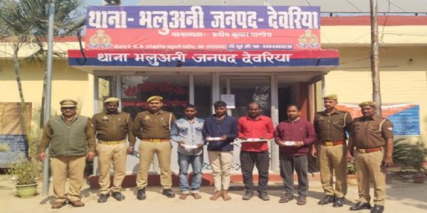 चार अंतरजनपदीय चोर गिरफ्तार, जेवरात व नकदी बरामद