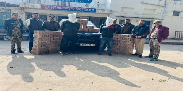 मप्र पुलिस की बड़ी कार्रवाई, एक सप्‍ताह में 83 लाख रुपये से अधिक की अवैध शराब व वाहन जप्त
