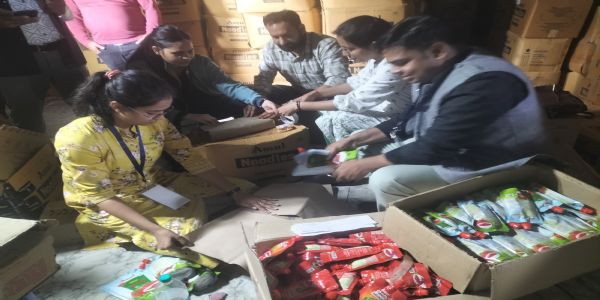 खाद्य सुरक्षा विभाग की टीम ने किया अमूल कंपनी का तीस हजार किलो एक्सपायरी माल जब्त