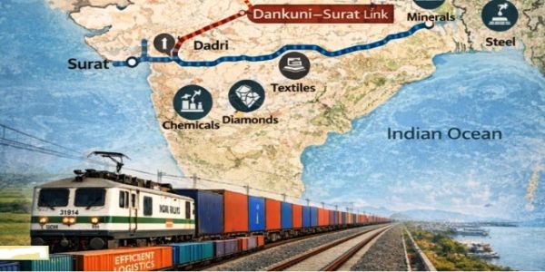 डानकुनि-सूरत डीएफसी का ग्राफ