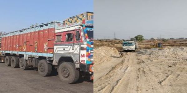 कोरबा : अवैध उत्खनन-परिवहन व भंडारण पर खनिज व‍िभाग की संयुक्त कार्रवाई, 9 वाहन और 700 घनमीटर रेत जब्‍त