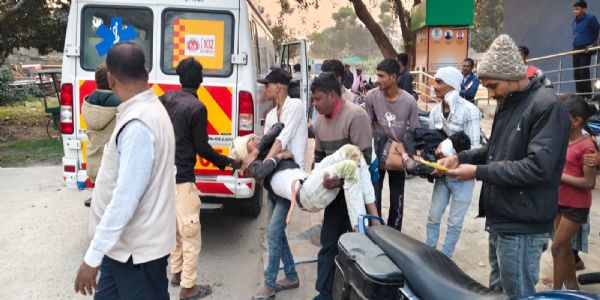 छातापुर में सड़क हादसा में युवक की मौत, दो गंभीर रूप से घायल