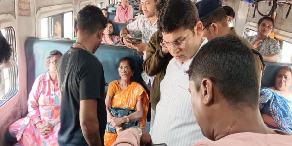 धौली एक्सप्रेस में आरपीएफ की आकस्मिक जांच, अवैध विक्रेता पकड़ा गया