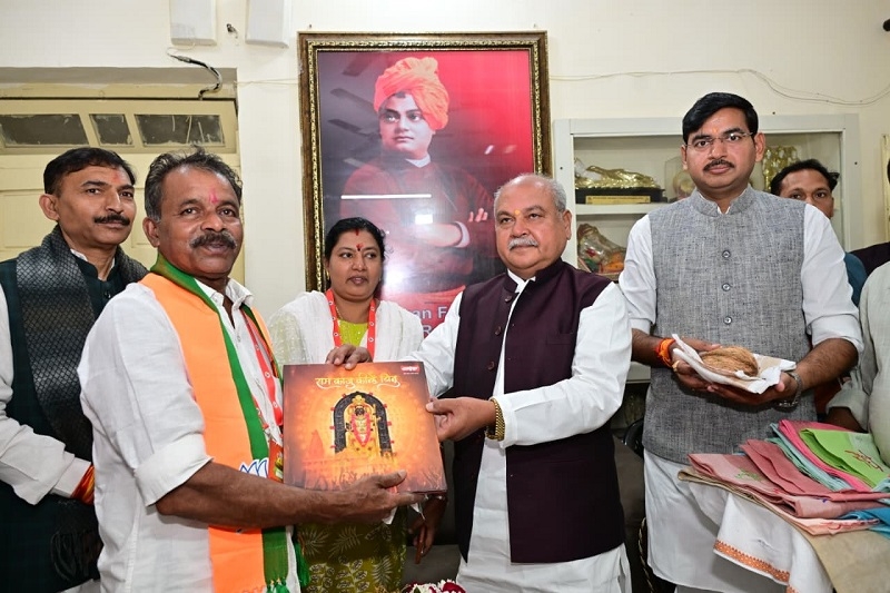 ग्वालियर में नरेन्द्र सिंह तोमर से मिले केरल के जनप्रतिनिध