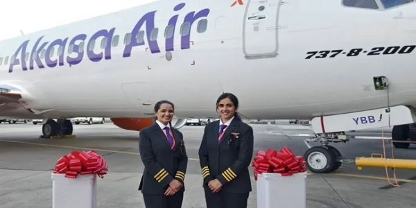 अकासा एयर के विमान का प्रतीकात्‍मक चित्र