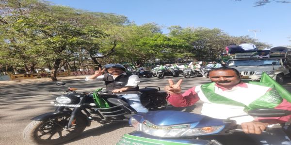 सुजीत कुजूर ने निकाली बाइक रैली