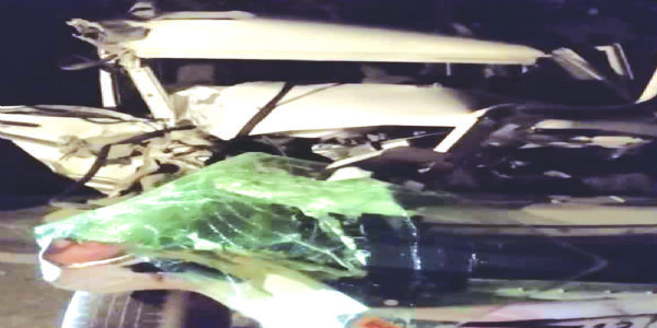 ट्रैक्टर ट्रॉली और बोलेरो कार की भिड़ंत, बोलेरो चालक गंभीर घायल