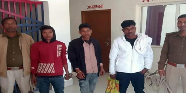 सुपौल में लूट की साजिश नाकाम, देसी कट्टा के साथ तीन युवक गिरफ्तार