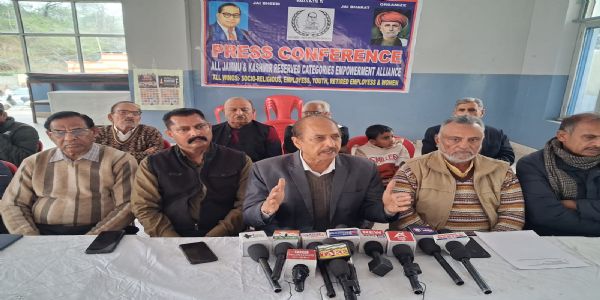 जम्मू और कश्मीर आरक्षित श्रेणियाँ कर्मचारी संघ की प्रेस कॉन्फ्रेंस, आरक्षण व संवैधानिक सुरक्षा पर उठाई आवाज