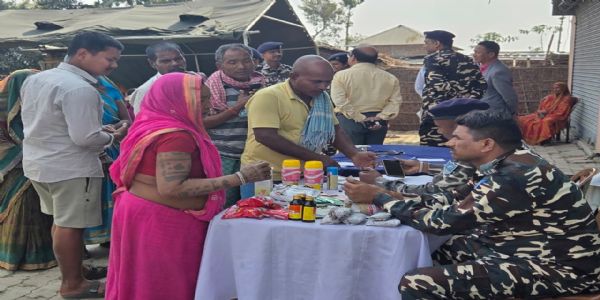 एसएसबी का पशु चिकित्सा एवं मानव चिकित्सा शिविर में सैकड़ों ग्रामीण हुए लाभान्वित