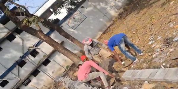 स्कूल भूमि पर अवैध कब्जे की कोशिश, प्रशासन से हस्तक्षेप की मांग