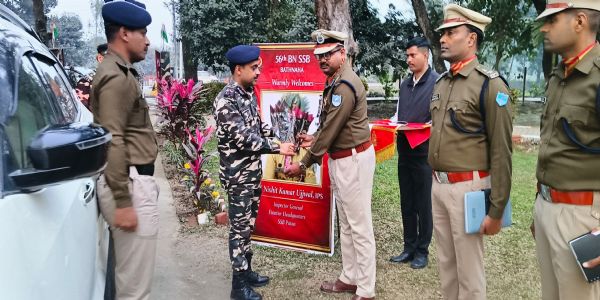 एसएसबी महानिरीक्षक ने लिया नोमैंस लैंड सहित बीसीपी का लिया जायजा