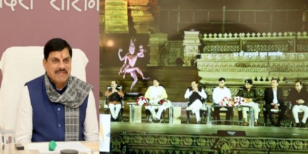 52वें खजुराहो अंतरराष्ट्रीय नृत्य समारोह के शुभारंभ कार्यक्रम को संबोधित करते हुए मुख्यमंत्री