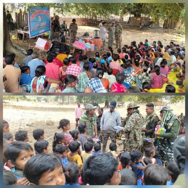 केरिपु बल ने मद्देड़  क्षेत्र में सिविक एक्शन कार्यक्रम का किया आयोजन